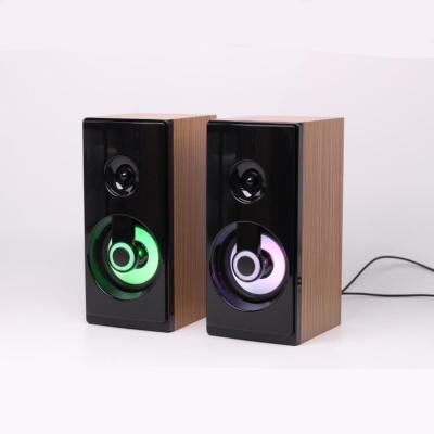 China 2021 Factory Price New 10W 2.0 RGB LED USB Mini Speaker For PC Game 2.0 Speaker for sale