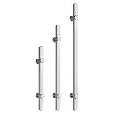 China Modern H Shape Stainless Steel Pull Handles For Office Glass Doors for sale