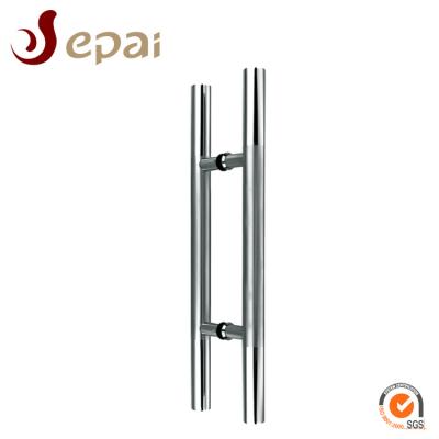 China Foshan factory modern stainless steel ladder door pull handle for frameless glass door for sale