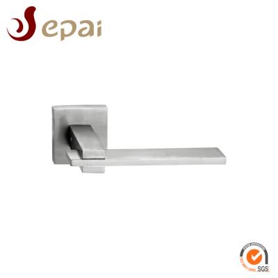 China Modern European EPAI 304 Style Industrial Square Stainless Steel Door Lever Handle Set With Nice Price for sale