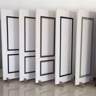 China Simple Design Modern Full Doors Rubber Wood Door for sale