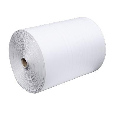 China Recyclable Customized Packing White Rice Flour PP Woven Bag Roll With Wholesale Price for sale