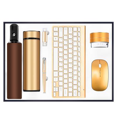 China Nonprofit Organizations Business Gift Set Customized Logo Anniversary Gift Customer Souvenir Keyboard and Mouse Set for sale