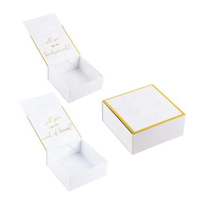 China Recycled Materials GraceSmart Wholesales Luxury Design To Own Thank U Gift Boxes For Candy Keepsake Wedding Favors Box Packaging for sale