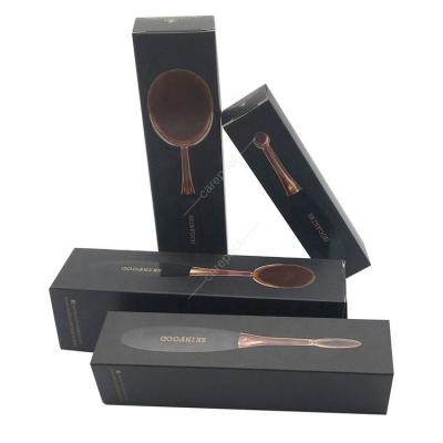 China Recycled Materials GraceSmart Custom Makeup Foundation Brush Paper Box Foundation Brush Pack Packaging Box for sale