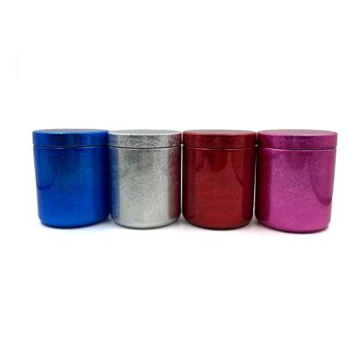 China Food HDPE Ice Flower Finish Plastic Canister For Nutrition Powder for sale