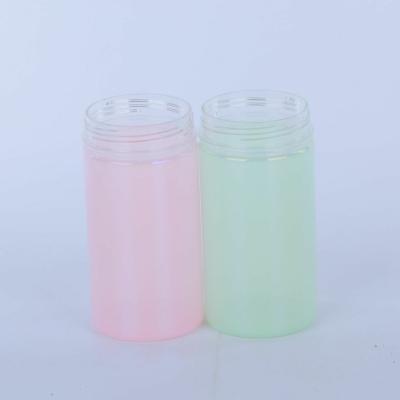 China In Stock Plastic Transparent Food Pet Bottle Lucency Jar With Cap for sale