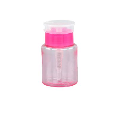 China Cosmetic Nail Polish Packaging Makeup Remover Plastic Bottle Cosmetic Removing Liquid Pump Bottle for sale