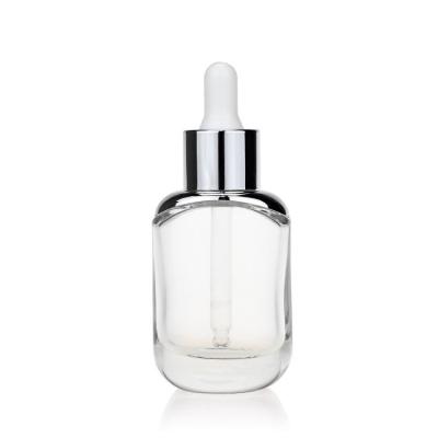 China 30ml Cosmetic Glass Bottles Cosmetics Packaging Glass Dropper Bottle For Essential Oil And Serum Skin Care Cosmetics for sale