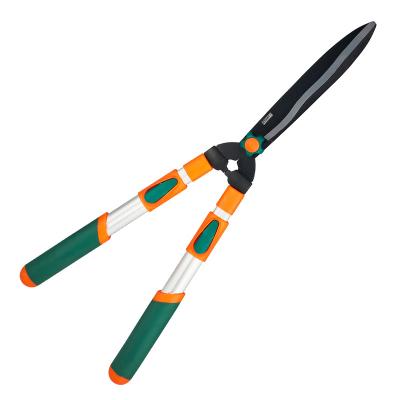 China FSC Telescopic Oval Aluminum Handle Hedge Shear Shearing Shear With Wavy Blade for sale