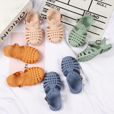 China 2022Wholesale Factory Flat Cheap Price Rubber Children Boy Baby Kids Summer Waterproof Cute For Girls Sandals Jelly Shoes for sale