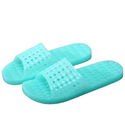 China CUSHIONING Couples Transparent Jelly Slippers Household Crystal Soft Unique Sandals Beach Outdoor Sandals for sale