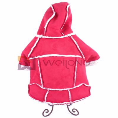 Chine Chaud imitez le Hoodie en cuir d'Autumn Raw Edge Cute Pet d'habillement d'animal familier à vendre