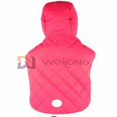 China Sudadera con capucha reflexiva del animal doméstico de la abertura del velcro de la chaqueta del perro de la sudadera con capucha del remiendo de Taslan que acolcha en venta