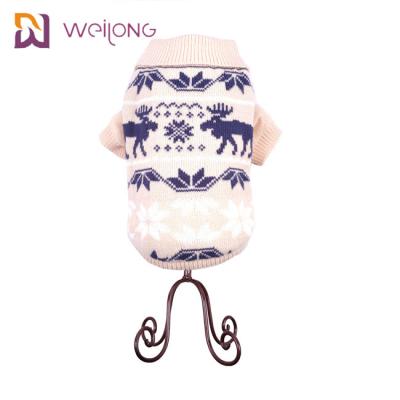 China Daling en de Wintersneeuwvlok Argyle Knitted Dog Sweater Customized Te koop