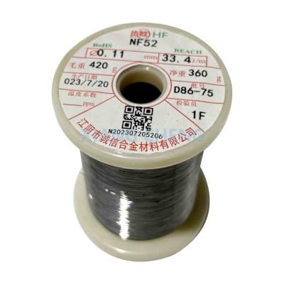 China NF52 Ni45-50 PTC NiFe Alloy Resistance Heating Wire For Household Electric Products for sale