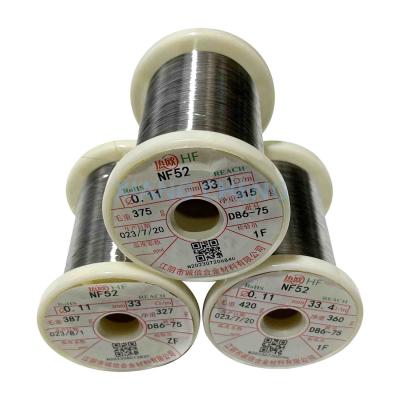 China Exceptionally Low Coercive Field NF52 PTC Ni-Fe Alloy Wire 0.05 mm for sale