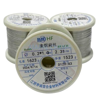 China 6J40 Constantan Flat Wire for Precision Temperature Measurement and Scientific Applications for sale