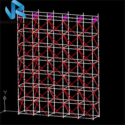 China Events / Exhibition China Galvanizing Truss Ringlock Hot Layer Truss And So On For Sale Galvanized Steel Roof Truss for sale