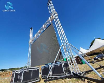 China Events/exhibition truss strong aluminum LED screen and so on, high quality goal post truss for sale