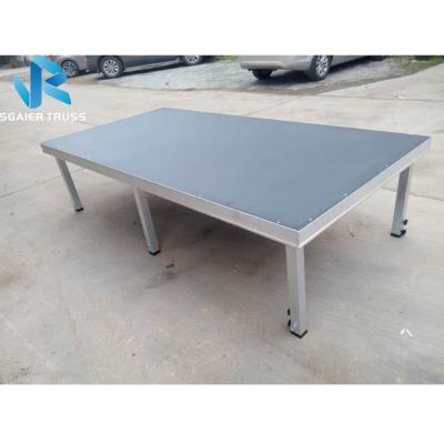 China 1.22*2.44m patent certificate folding aluminum portable stage in china good price aluminum portable stage platform,used portable stage for sale for sale