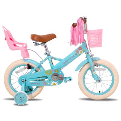 China Trending Baby Bike JOYSUN New Pink White Kids Bike 12/14/16 Inch Girls Kids Bike For 3 To 8 Year Girl With Stabilizers for sale