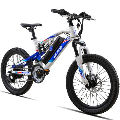 China Full suspension aluminum alloy ebike 20 inch youth kids moutain electric bike for sale