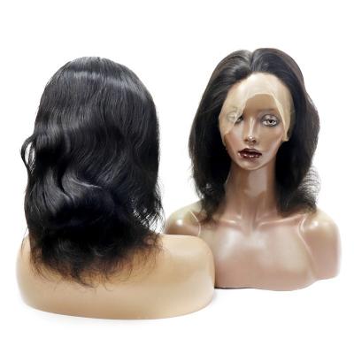 China Swiss Body Wave Wholesale 10Inches Full Lace 130% Density Body Wave No Combs Real Human Hair Glueless Braid Virgin Wig Customize Packaging for sale