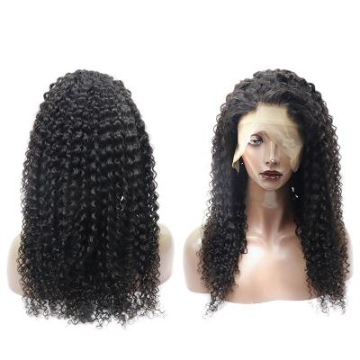 China French Middle Price 50% Off Cheap Natural Deep Curly Color 250% Density Deep Curly Hair 22 Inch Wigs for sale