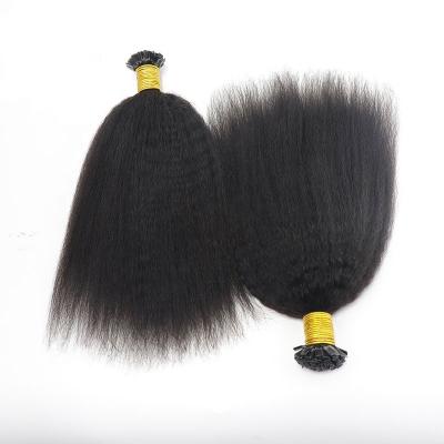 China Curly K Tip Hair Extension Hair Curly Straight K Tip For Women Cambodian Raw Flat Color Keratin Tip Hair Extensions for sale