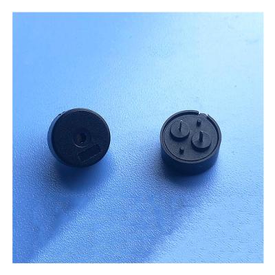 China PBT 12*7mm AC 4000Hz Black Passive Noise Electromagnetic Piezo Buzzer 5V 12V for sale