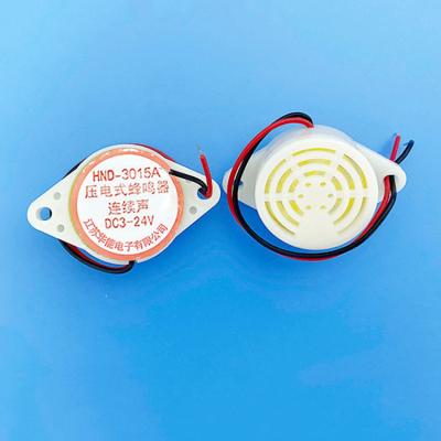 China 30*15mm 30*15mm DC 12V Micro Active Min 85dB Mini Piezo Buzzer With Wire for sale