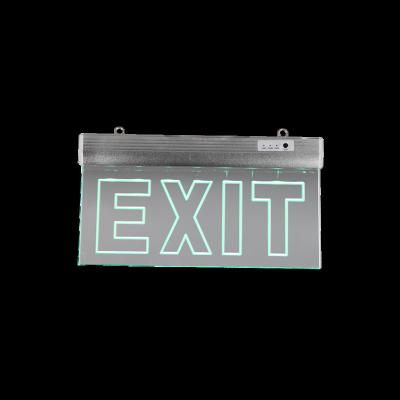 China Commerical Application Right Side Current Exit Right Side Indoor Led Emergency Man Exit Sign Acrylic Light for sale