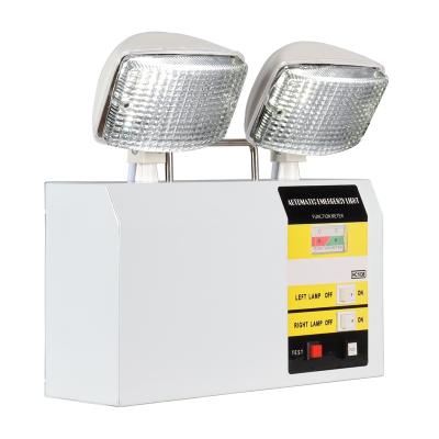 China Commercial Fire Emergency Exit Light Wall Mounted Twin Led Emergency Spot Lighting For Safe for sale