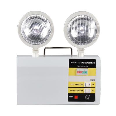 China Commercial/Office/Apartment Rechargeable Led Portable Head Dual Led Emergency Lamp Corridor With Twin Battery Spot Emergency Exit Light for sale