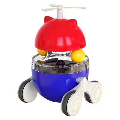 China 2021 Viable New Design Cat Toys Puzzle Shaking Tumbler Interactive Cat Car Pet Food Feeder Funny Cat Turntable Leaking Food Ball for sale