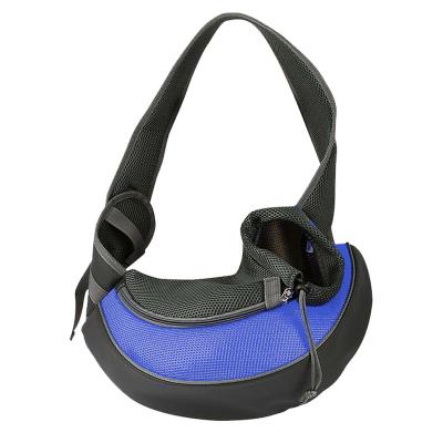 China Breathable Mesh Travel Safe Sling Bag Pet Carrier Dog Sling Carrier Breathable Carrier For Dogs Cats Outdoor Handbag Breathable for sale