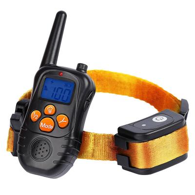 China Amazon Success 2021 Viable Dog Training Collar Electric Shock Collars For Dogs With Remote Electronic Dog Bark Collars for sale