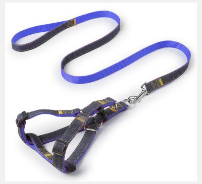 China Amazon Custom Made Anti-Striking Soft Polyester Dog Harness Small Viable Hot Selling Dog Lift Harness With Leash for sale