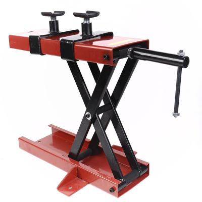 China Hot Selling Center Lifting Jack Mini Lift Crank Floor Stand Tools 1100 Pound Motorcycle Dirt Bike ATV Scissor Stand for sale