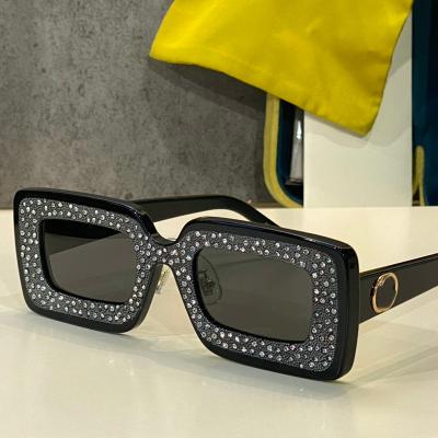 China Fashion Sunglasses 2020 New Luxury Women Diamond-studded UV400 Sunglasses Brand High Quality Female Sunglasses Stylish Personality Sun Glasses for sale