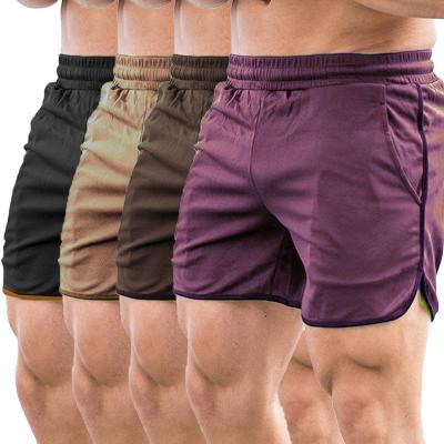 China Anti-Wrinkle Men Running Shorts Bodybuilding Muscle Training Sportswear Exercise Gym Shorts for sale