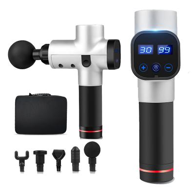 China 2021 Gym Newcomers Tending Products 2600mah 24V Professional Facial Massage Gun, Personal Body Therapy Massager with 6 Heads for sale