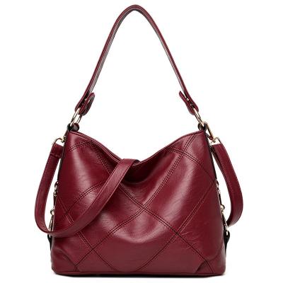 China Fashion PU Leather Fashion Messenger, Large Capacity Female Handbag Totes For Women Shoulder Bags for sale