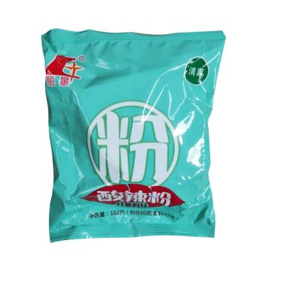 China 102g Natural Lixing Bagged Hot And Sour Sweet Potato Snacks Powder Convenience Meal Muslim for sale