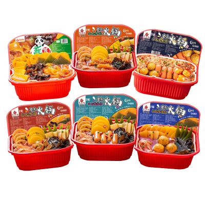 China bagged chong qing multi specification multi flavor beef and sausage vegetable self heating hot pot HOT food for sale