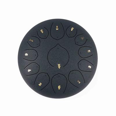 China SUXINRU Drum Toy Supply Dark Blue 13 Inches High Quality And Low Price 12 Tone Tank Handpan Drum Steel Tongue Drum Toy for sale