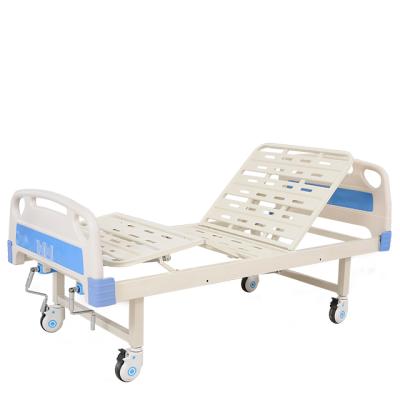 China Hospital Furniture Equipment Manual Two Cranks Cheap Hospital Bed For Patient for sale