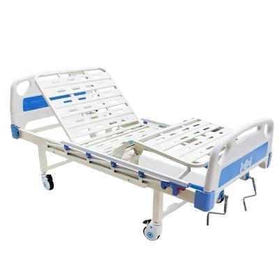 China Cheap Factory Price Two Cranks Manual Home Care 2 Function Hospital Bed Nursing Hospital Bed for sale