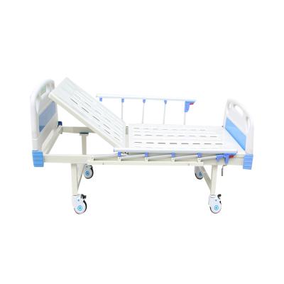 China Manual Easy Operate Cheap 1 Crank Manual Inpatient Bed Position Hospital Bed Medical Price for sale